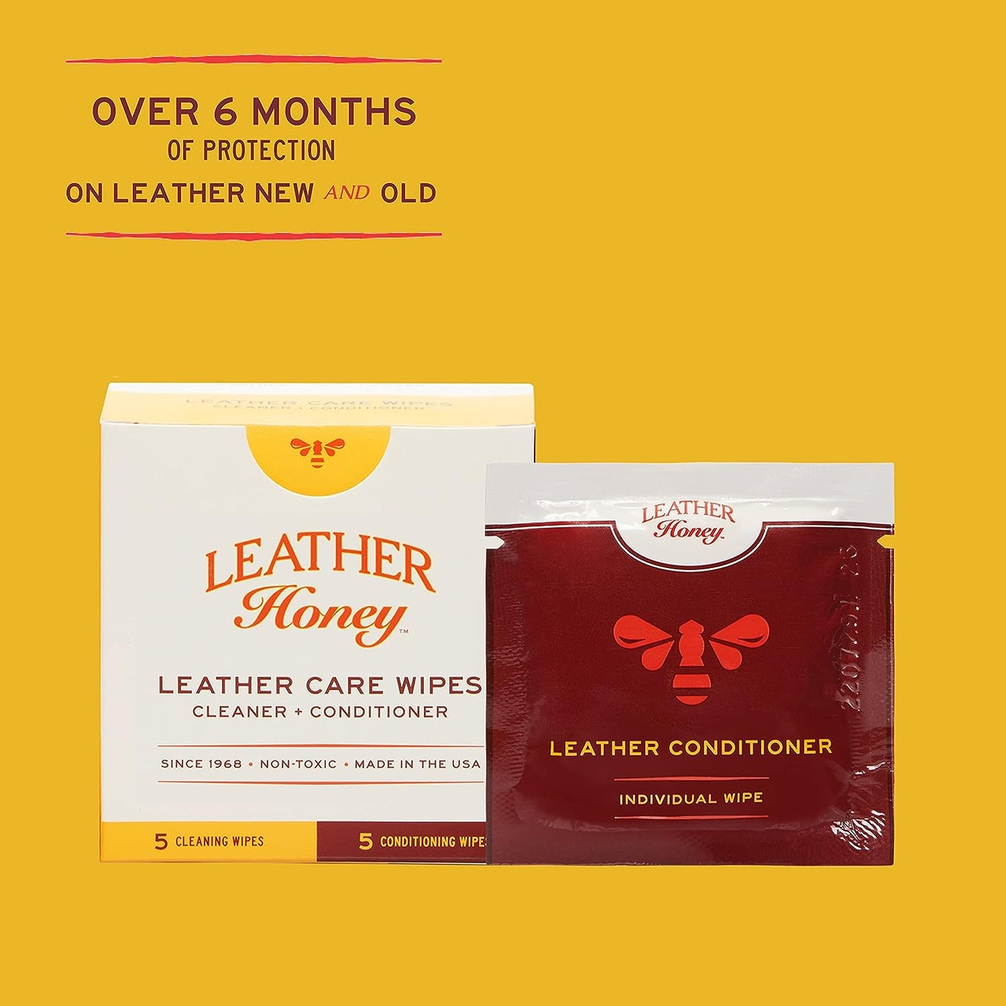 Leather Honey salviette detergenti e rigeneranti (10 pz)