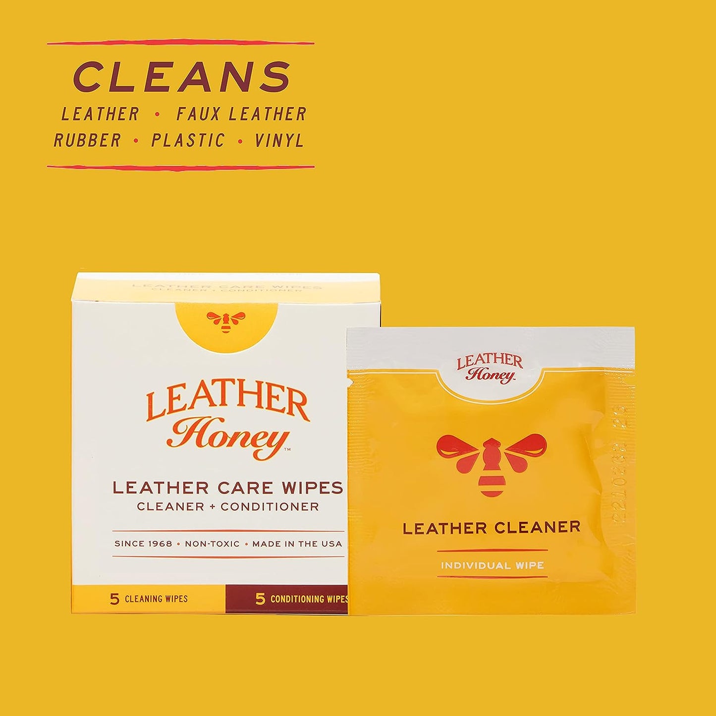 Leather Honey salviette detergenti e rigeneranti (10 pz)