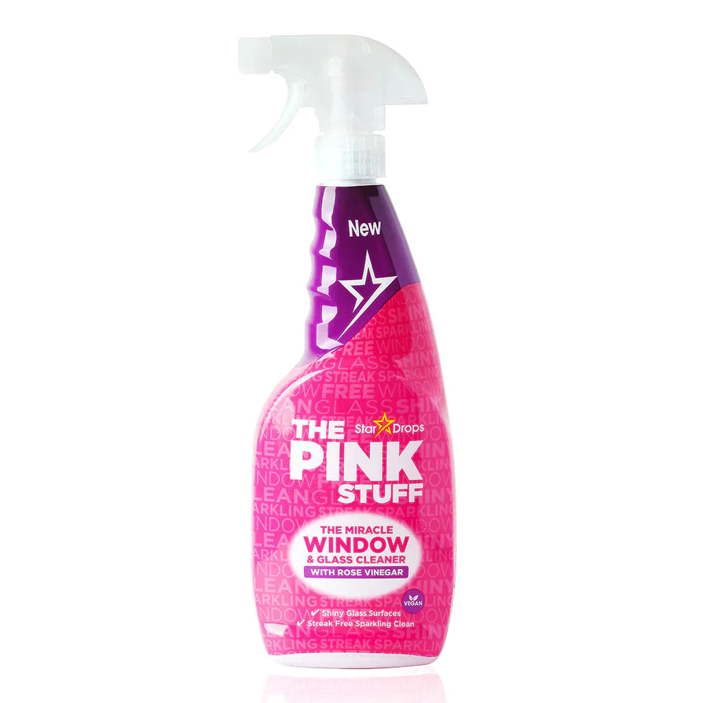 The Pink Stuff detergente per vetri in spray con aceto di rose (750 ml)